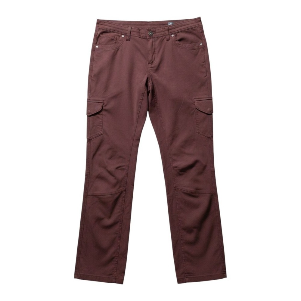 Kuhl Splash Roll Up Cargo Pants Womens 14 Reg Plum Burgundy Convertible Hiking